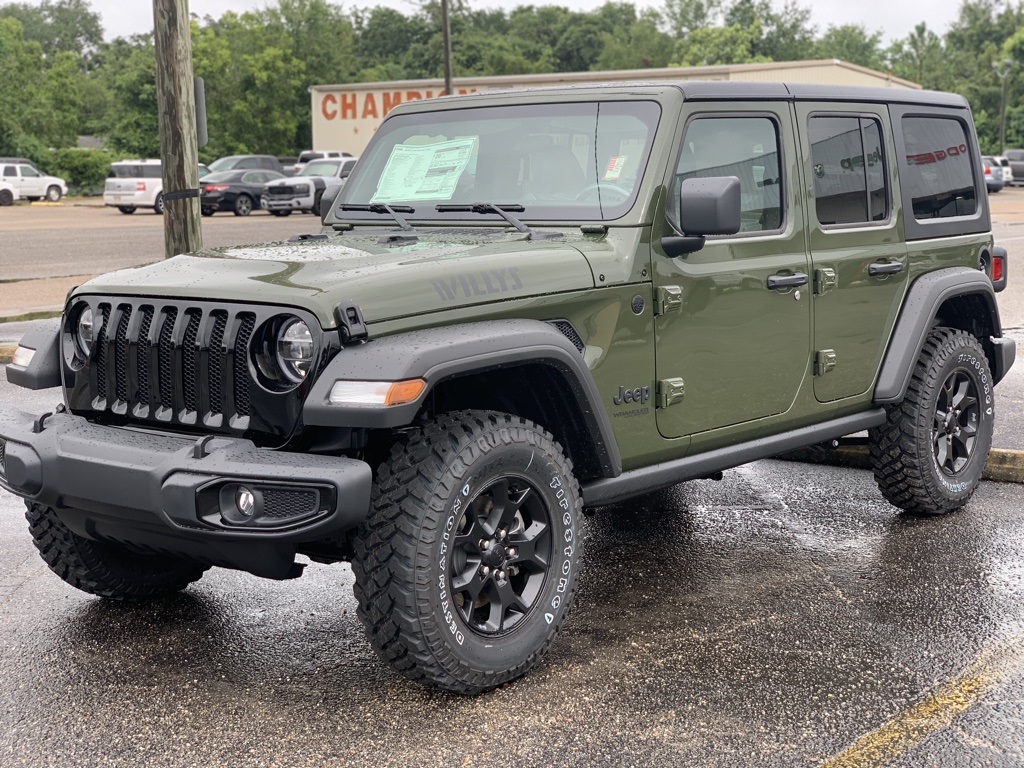 New 2020 JEEP Wrangler Unlimited Willys Sport Utility in Gulfport ...