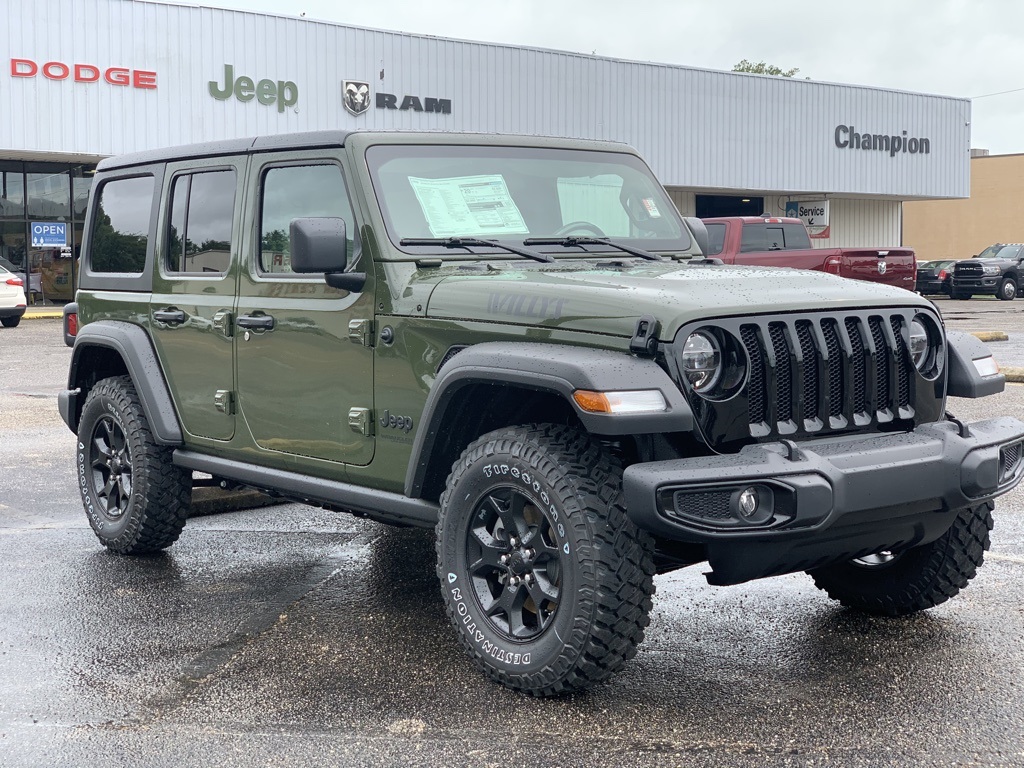 New 2020 JEEP Wrangler Unlimited Willys Sport Utility in Gulfport ...